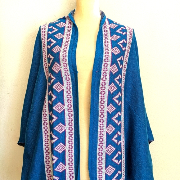 Aztec Tribal Cocoon Cardigan • Boho - Picture 3 of 9